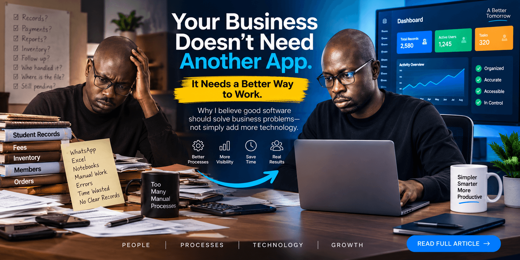 Your Business Doesn't Need Another App. It Needs a Better Way to Work.